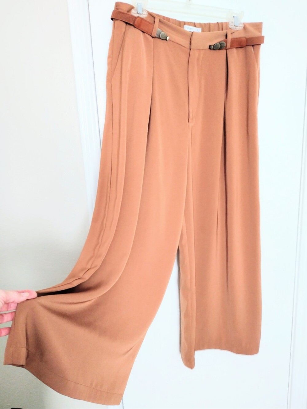 High-Waist Wide Leg Palazzo Trousers